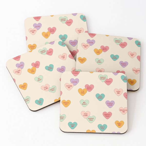 Item preview, Conversation Hearts Pattern designed and sold by Megs Lang.