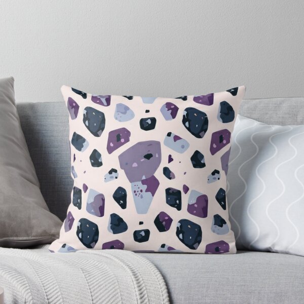 Item preview, Terrazzo - Purple Blue and Black Marble ;  Abstract Pattern designed and sold by PatternInArt.