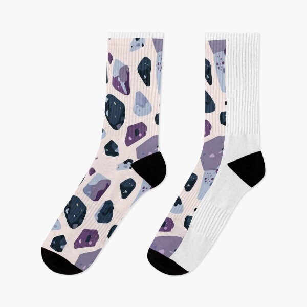 Item preview, Terrazzo - Purple Blue and Black Marble ;  Abstract Pattern designed and sold by PatternInArt.