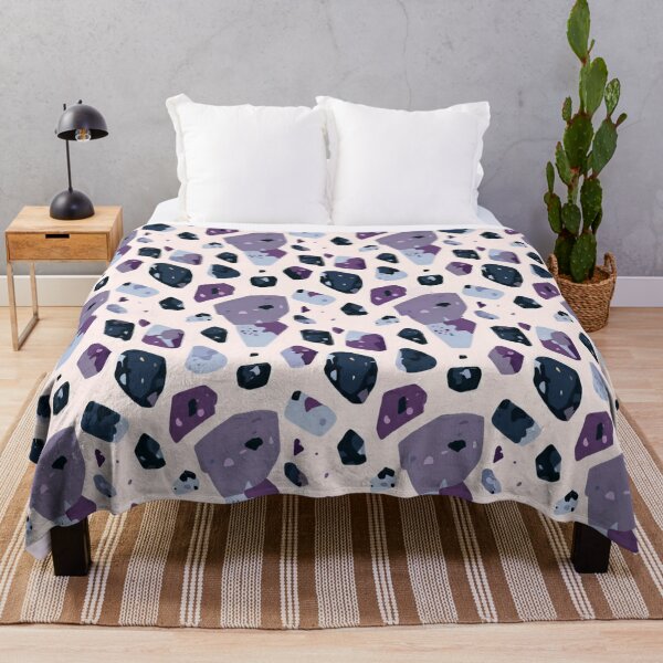 Item preview, Terrazzo - Purple Blue and Black Marble ; Abstract Pattern designed and sold by PatternInArt.