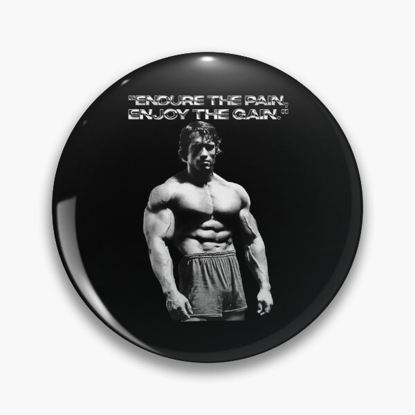 Item preview, Stoic Quote "Endure the pain, enjoy the gain." Arnold. schwarzenegger Fan art designed and sold by HuzaifaNaveedh.