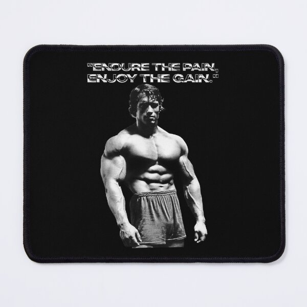 Item preview, Stoic Quote "Endure the pain, enjoy the gain." Arnold. schwarzenegger Fan art designed and sold by HuzaifaNaveedh.