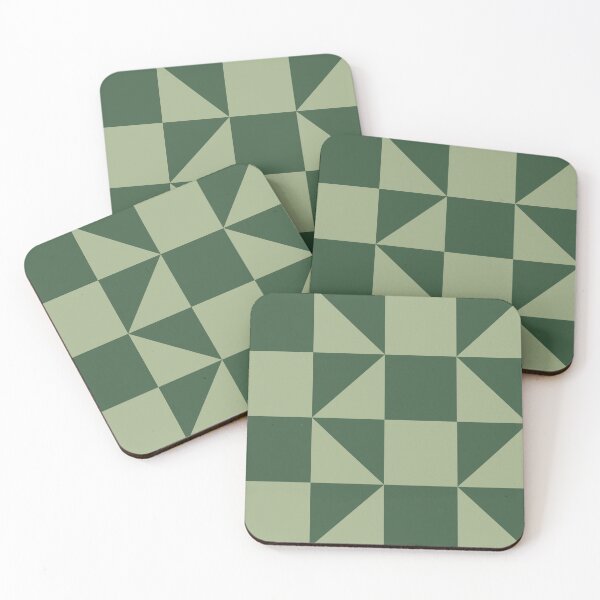 Item preview, Geometric Green Checker Pattern designed and sold by InteriorRefine.