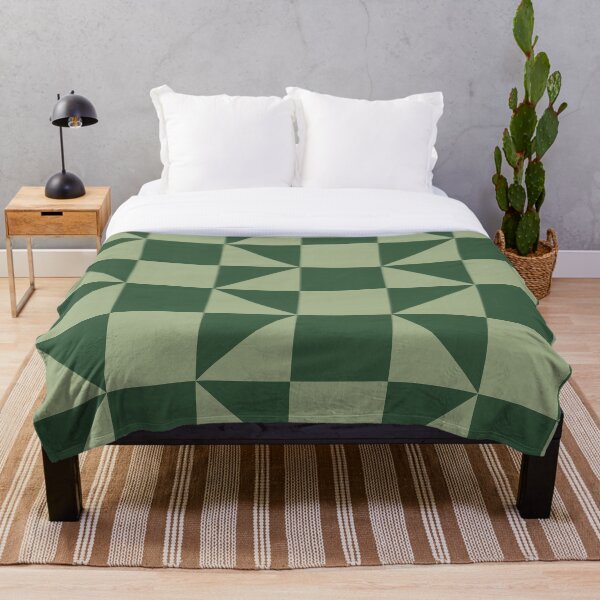 Aperçu de l'œuvre Motif de damier vert géométrique créée et vendue par InteriorRefine.