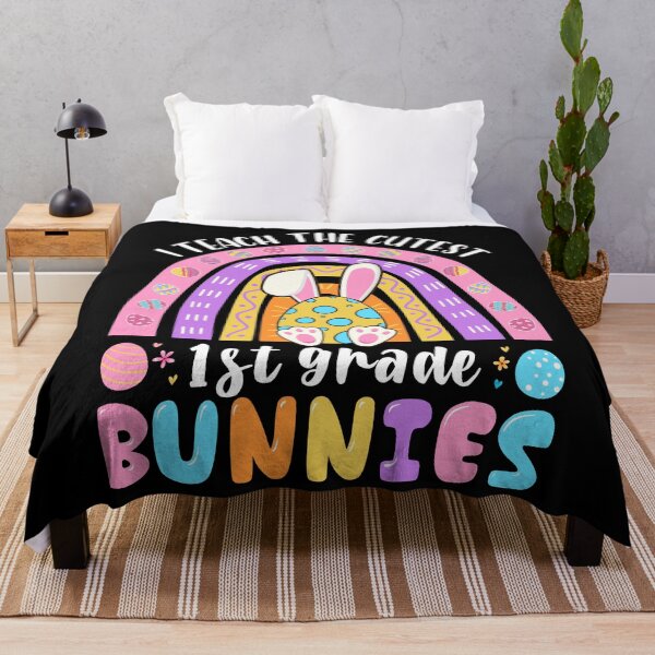 Item preview, I Teach The Cutest 1st Grade Cute Bunnies Easter Day Teacher designed and sold by MobyStickers.