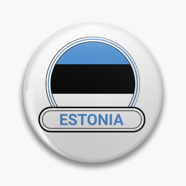 Item preview, Estonia Country Badge - Estonia Flag designed and sold by chrisrivait.