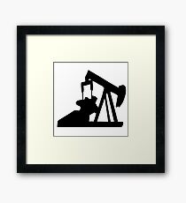oil pump oil Framed Print