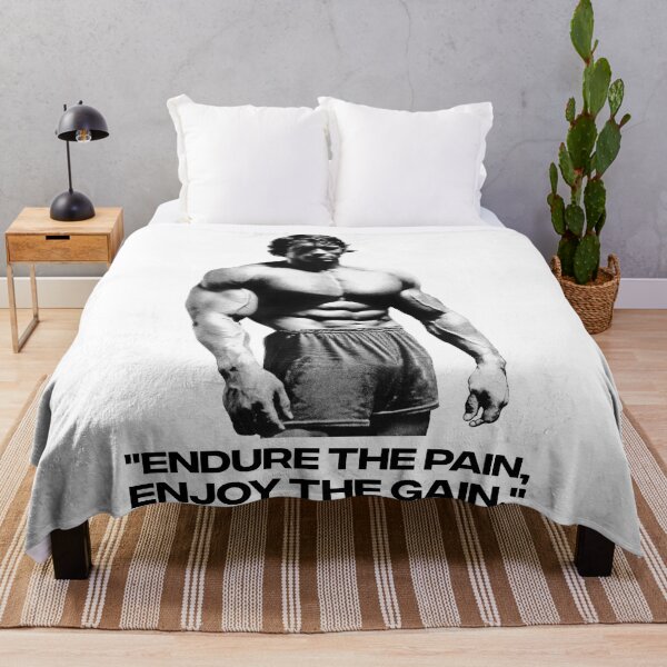 Item preview, Stoic Quote "Endure the pain, enjoy the gain." Arnold. schwarzenegger Fan art designed and sold by HuzaifaNaveedh.