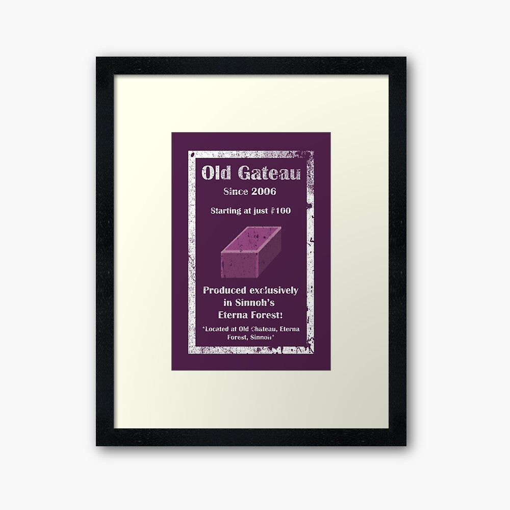 Old Gateau Ad Framed Art Print By Swainathan Redbubble