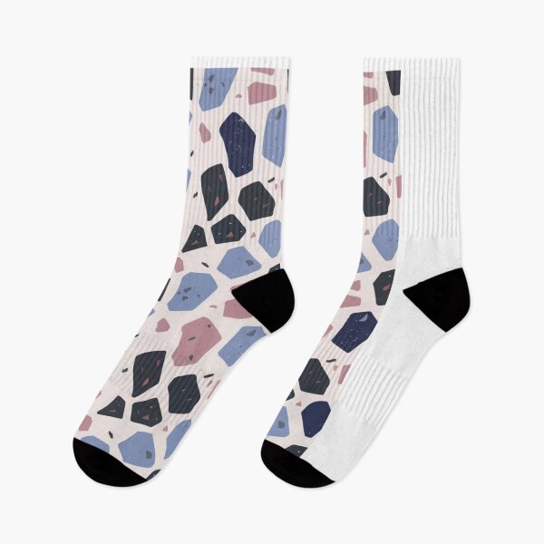 Item preview,  Terrazzo - Blue Pink Purple and Black Marble Stone -  Abstract Pattern designed and sold by PatternInArt.