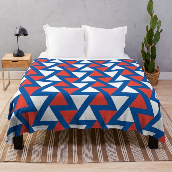 Item preview, Blue White Red France Triangle Zigzag Line Vertical French Language Art Deco Patriotic Paris Pattern designed and sold by PenguinForests.