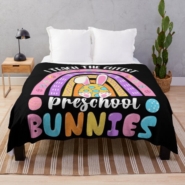 Item preview, I Teach The Cutest Preschool Cute Bunnies Easter Day Teacher designed and sold by MobyStickers.