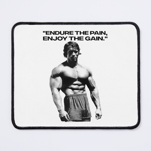 Item preview, Stoic Quote "Endure the pain, enjoy the gain." Arnold. schwarzenegger Fan art designed and sold by HuzaifaNaveedh.