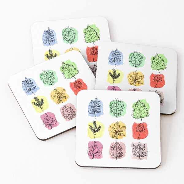 Item preview, Set of Leaves on watercolor Background designed and sold by Aithlin123.