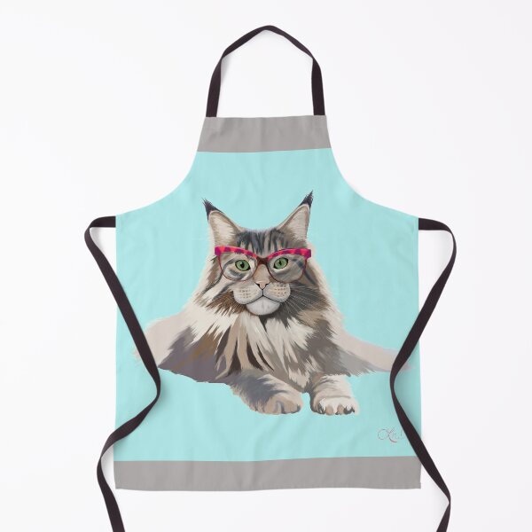 Item preview, Mainecoon Mondays (Baby Blue Background) designed and sold by LTWArt.