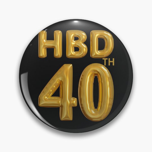 Item preview,  Happy birthday celebration 40 th years old designed and sold by erozzz.