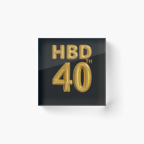 Item preview,  Happy birthday celebration 40 th years old designed and sold by erozzz.
