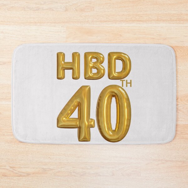 Item preview,  Happy birthday celebration 40 th years old designed and sold by erozzz.