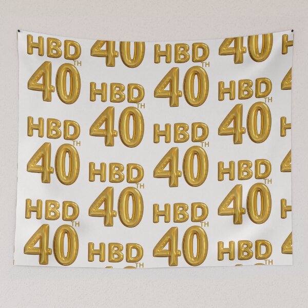 Item preview,  Happy birthday celebration 40 th years old designed and sold by erozzz.