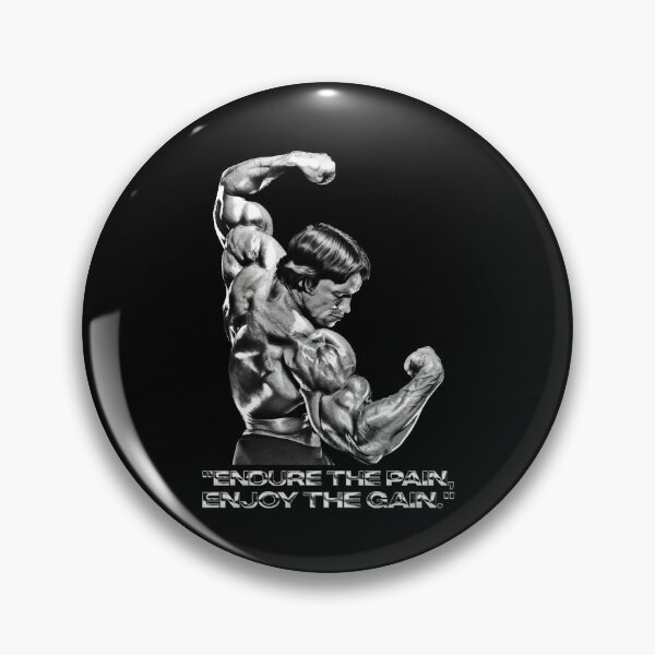 Item preview, Stoic Quote "Endure the pain, enjoy the gain." Arnold. schwarzenegger Fan art designed and sold by HuzaifaNaveedh.