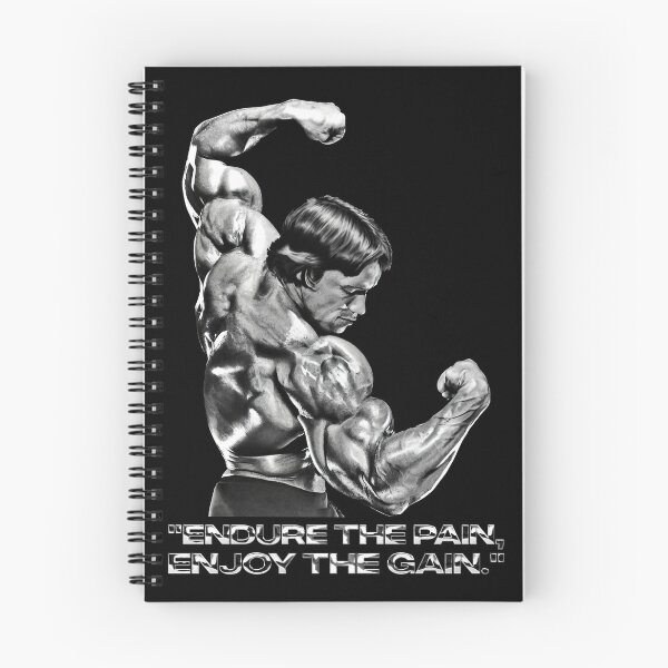 Item preview, Stoic Quote "Endure the pain, enjoy the gain." Arnold. schwarzenegger Fan art designed and sold by HuzaifaNaveedh.