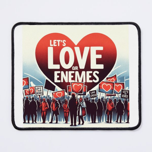 Item preview, marching with a banner that reads 'Pursue Peace Instead of War', leaving a lasting impact on his disciples.:  Watercolor designed and sold by PaintMeWorld.