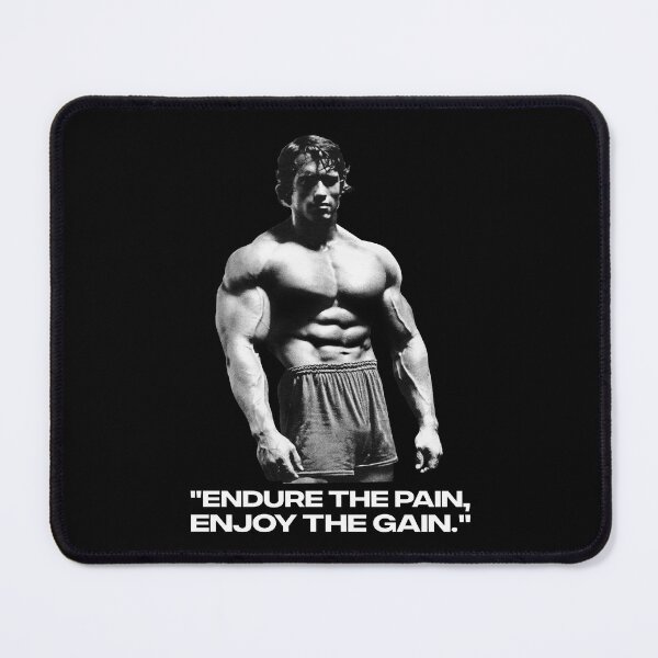 Item preview, Stoic Quote "Endure the pain, enjoy the gain." Arnold. schwarzenegger Fan art designed and sold by HuzaifaNaveedh.