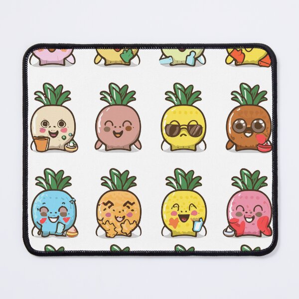 Item preview, kawaii pineapple pattern designed and sold by DunuStore.