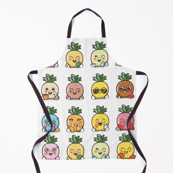 Item preview, kawaii pineapple pattern designed and sold by DunuStore.