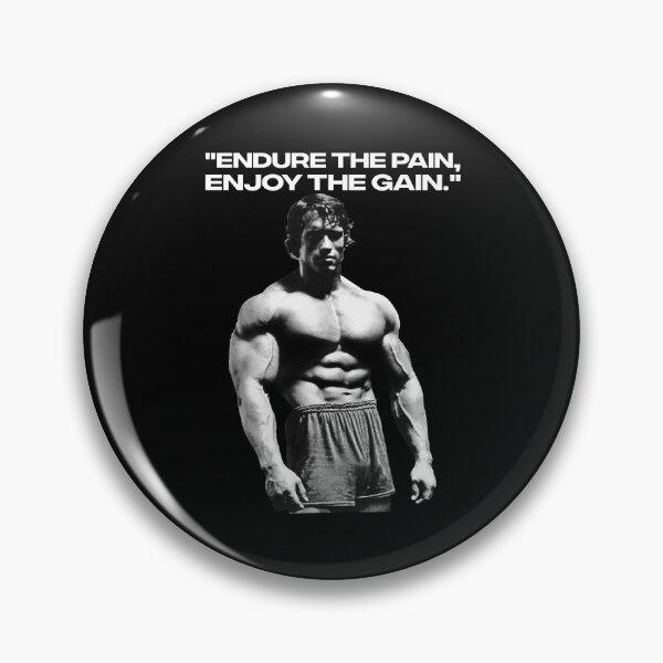 Item preview, Stoic Quote "Endure the pain, enjoy the gain." Arnold. schwarzenegger Fan art designed and sold by HuzaifaNaveedh.