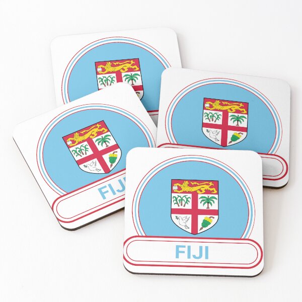 Item preview, Fiji Country Badge - Fiji Flag designed and sold by chrisrivait.