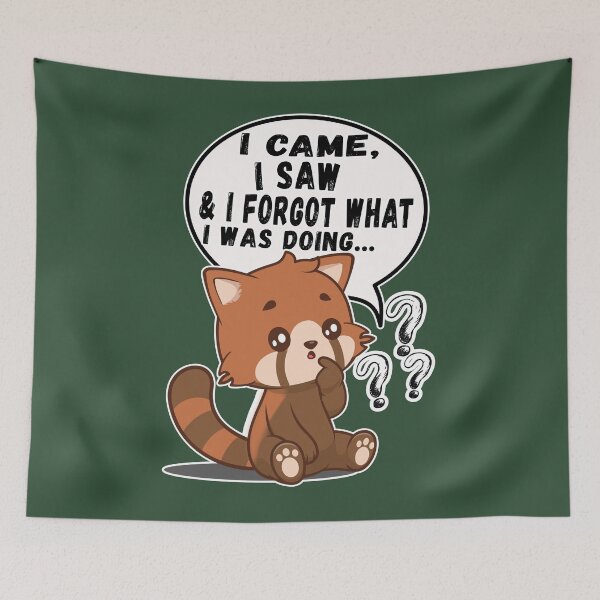 Item preview, forgetful red panda designed and sold by samah82.