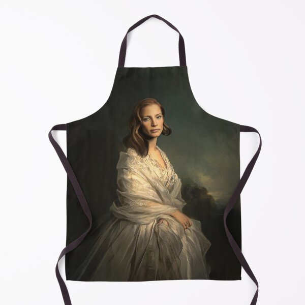 Item preview, Jessica Chastain oil paint designed and sold by AlexIvanBoya.