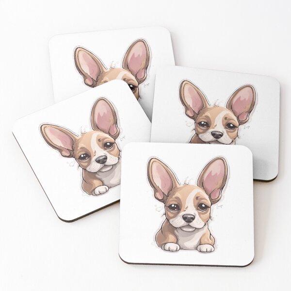 Item preview, Sweet Dog with big ears designed and sold by ZuzuDesign2024.