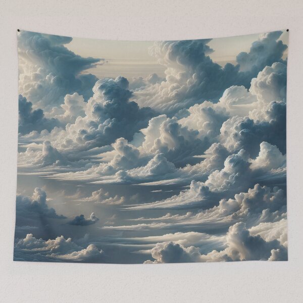 Item preview, Sky's Canvas: Serene Symphony of Clouds and Calm designed and sold by ArtComixHaven.