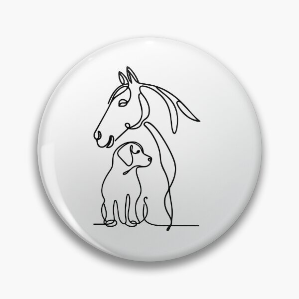 Item preview, Horse and dog friend designed and sold by meladesigne.