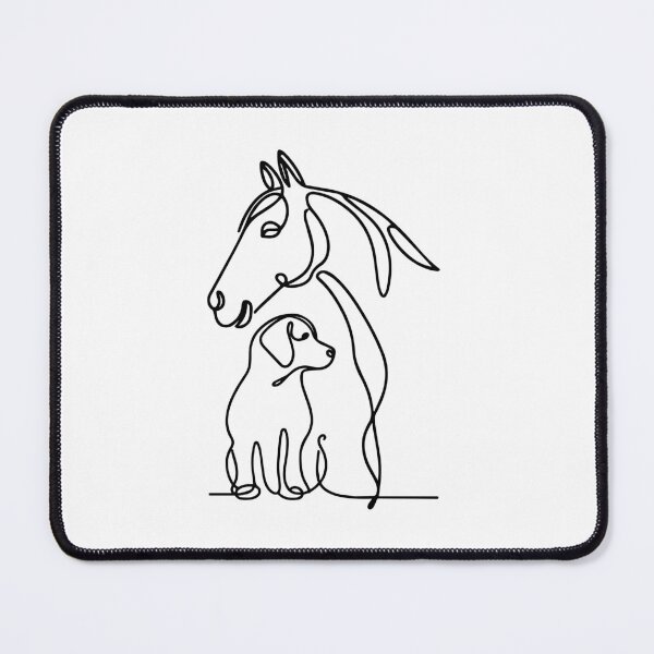 Item preview, Horse and dog friend designed and sold by meladesigne.