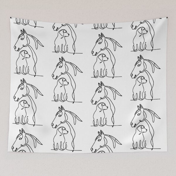Item preview, Horse and dog friend designed and sold by meladesigne.