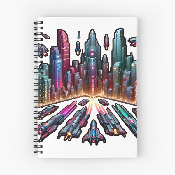 Item preview,  Vibrant Neon Cybercity Art Sticker Volume 2 designed and sold by mymagicstoreus.