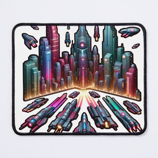 Item preview,  Vibrant Neon Cybercity Art Sticker Volume 2 designed and sold by mymagicstoreus.