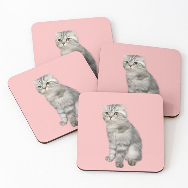 Item preview, Scottish fold gray cat designed and sold by MonikaLauda.