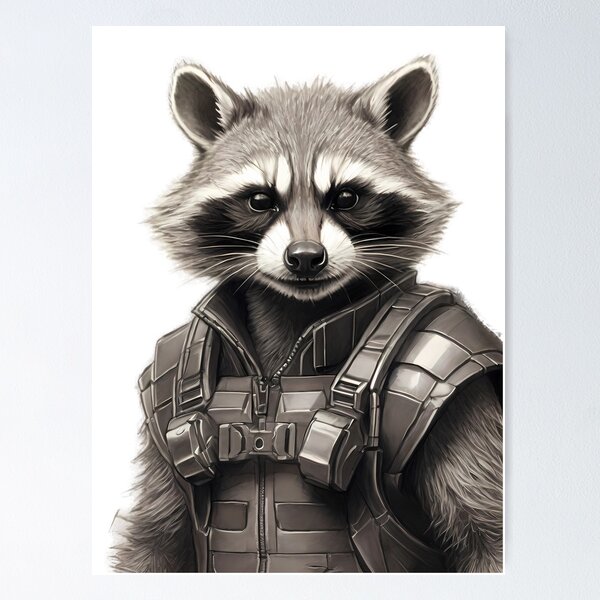 Item preview, Rocket Racoon v3 designed and sold by 99-Simple-Ideas.