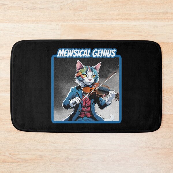 Item preview, Funny cute cat playing violin. Classical music violinist. designed and sold by Unitepeople.