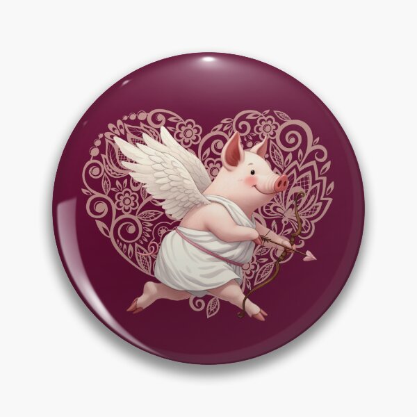 Item preview, Cupid flying pig designed and sold by FatBirdie.