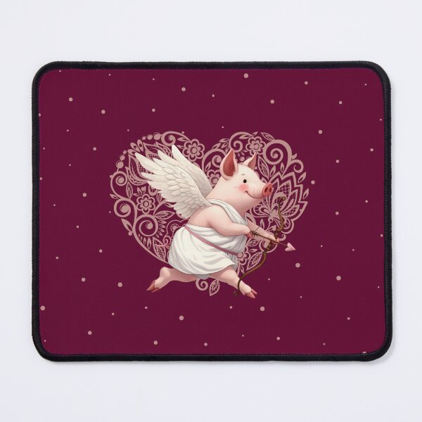 Item preview, Cupid flying pig designed and sold by FatBirdie.