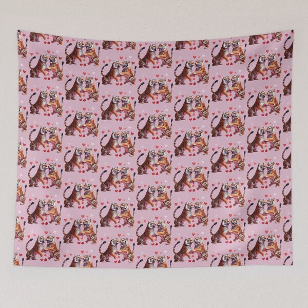 Item preview, Couple Tigers  Love Heart designed and sold by BotunPeony.