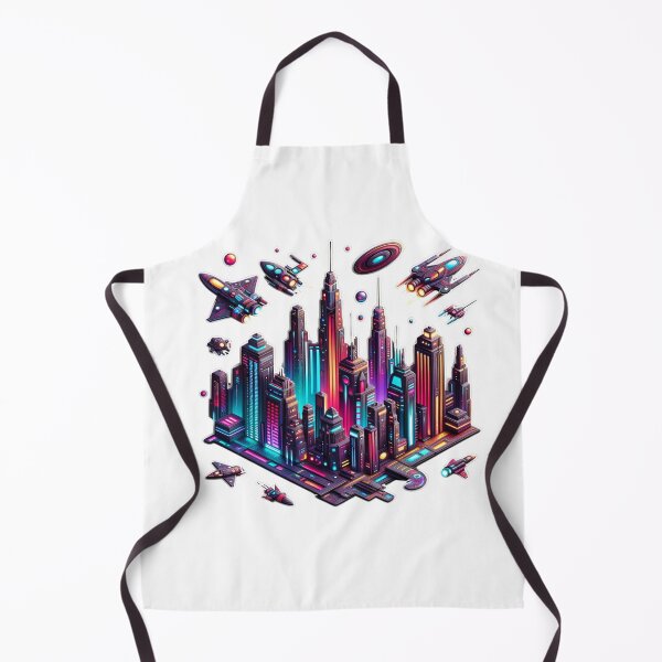 Item preview,  Vibrant Neon Cybercity Art Sticker Volume 3 designed and sold by mymagicstoreus.