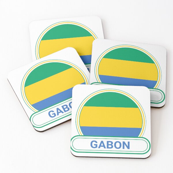 Item preview, Gabon Country Badge - Gabon Flag designed and sold by chrisrivait.
