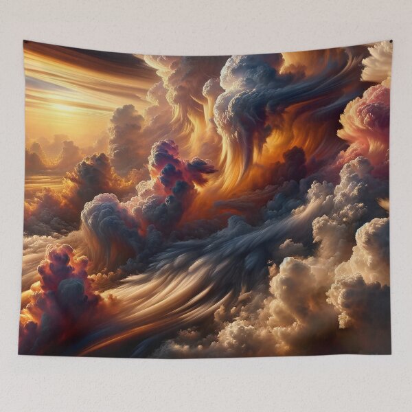 Item preview, Sunset Dreams: Majestic Clouds in a Dance of Colours designed and sold by ArtComixHaven.