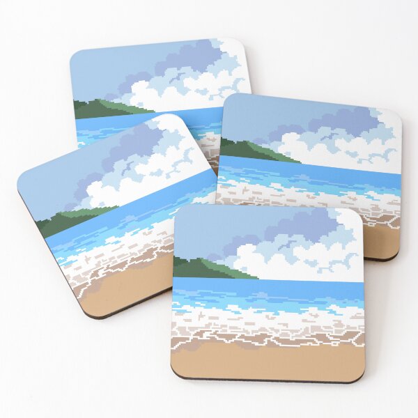 Item preview, Beach Scenery Pixels designed and sold by Ekira Pop Pixel.